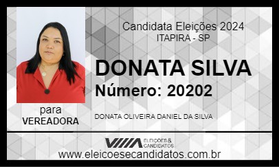 Candidato DONATA SILVA 2024 - ITAPIRA - Eleições