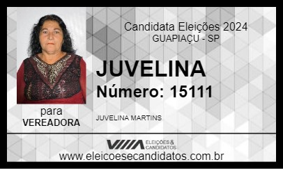 Candidato JUVELINA 2024 - GUAPIAÇU - Eleições