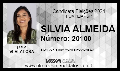 Candidato SILVIA CRISTINA 2024 - POMPÉIA - Eleições