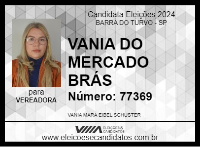 Candidato VANIA DO MERCADO BRÁS 2024 - BARRA DO TURVO - Eleições