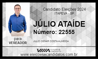 Candidato JÚLIO ATAÍDE 2024 - ITAPEVA - Eleições