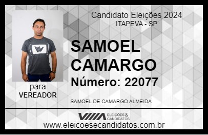 Candidato SAMOEL CAMARGO 2024 - ITAPEVA - Eleições