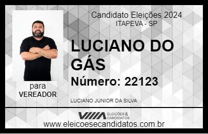 Candidato LUCIANO DO GÁS 2024 - ITAPEVA - Eleições