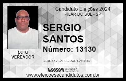 Candidato SERGIO SANTOS 2024 - PILAR DO SUL - Eleições