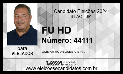 Candidato FU HD 2024 - BILAC - Eleições