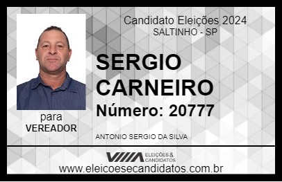 Candidato SERGIO CARNEIRO 2024 - SALTINHO - Eleições