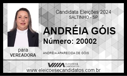 Candidato ANDRÉIA GÓIS 2024 - SALTINHO - Eleições