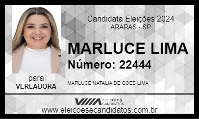 Candidato MARLUCE LIMA 2024 - ARARAS - Eleições