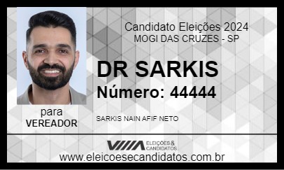 Candidato DR SARKIS 2024 - MOGI DAS CRUZES - Eleições