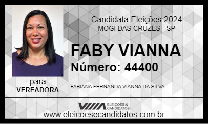 Candidato FABY VIANNA 2024 - MOGI DAS CRUZES - Eleições