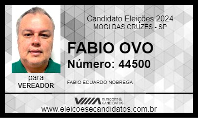 Candidato FABIO OVO 2024 - MOGI DAS CRUZES - Eleições