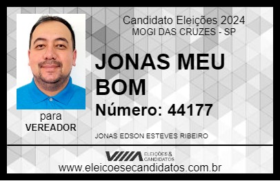 Candidato JONAS MEU BOM 2024 - MOGI DAS CRUZES - Eleições