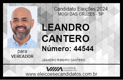 Candidato LEANDRO CANTERO 2024 - MOGI DAS CRUZES - Eleições