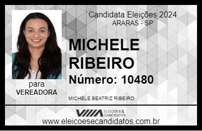 Candidato MICHELE RIBEIRO 2024 - ARARAS - Eleições