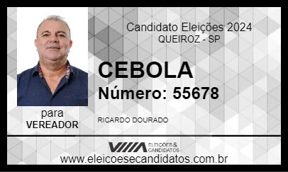 Candidato CEBOLA 2024 - QUEIROZ - Eleições