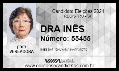 Candidato DRA INÊS 2024 - REGISTRO - Eleições