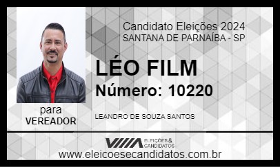 Candidato LÉO FILM 2024 - SANTANA DE PARNAÍBA - Eleições