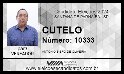 Candidato CUTELO 2024 - SANTANA DE PARNAÍBA - Eleições