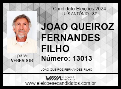 Candidato QUEIROZ 2024 - LUÍS ANTÔNIO - Eleições