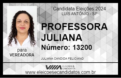 Candidato PROFESSORA JULIANA 2024 - LUÍS ANTÔNIO - Eleições