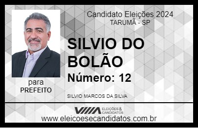 Candidato SILVIO DO BOLÃO 2024 - TARUMÃ - Eleições