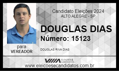 Candidato DOUGLAS DIAS 2024 - ALTO ALEGRE - Eleições