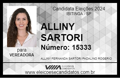 Candidato ALLINY SARTORI 2024 - IBITINGA - Eleições