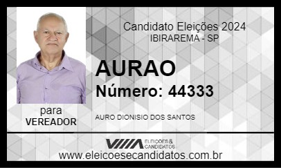 Candidato AURAO 2024 - IBIRAREMA - Eleições