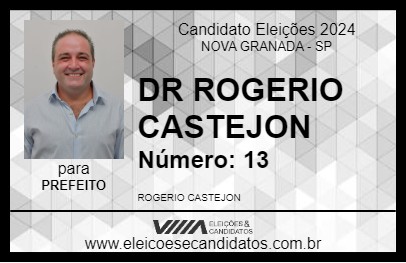 Candidato DR ROGERIO CASTEJON 2024 - NOVA GRANADA - Eleições