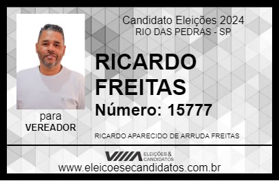 Candidato RICARDO FREITAS 2024 - RIO DAS PEDRAS - Eleições