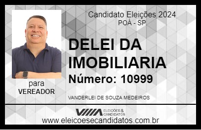 Candidato DELEI DA IMOBILIARIA 2024 - POÁ - Eleições