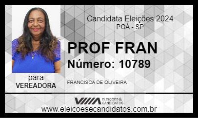 Candidato PROF FRAN 2024 - POÁ - Eleições