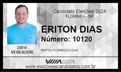 Candidato ERITON DIAS 2024 - FLORÍNEA - Eleições