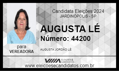 Candidato AUGUSTA LÉ 2024 - JARDINÓPOLIS - Eleições