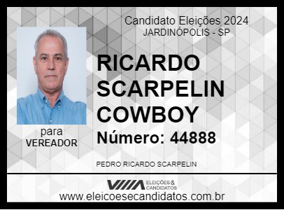 Candidato RICARDO SCARPELIN COWBOY 2024 - JARDINÓPOLIS - Eleições