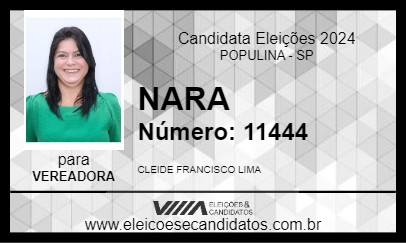 Candidato NARA 2024 - POPULINA - Eleições