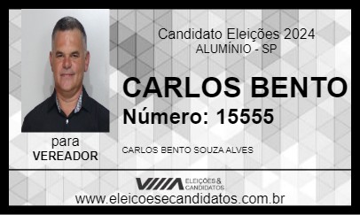 Candidato CARLOS BENTO 2024 - ALUMÍNIO - Eleições