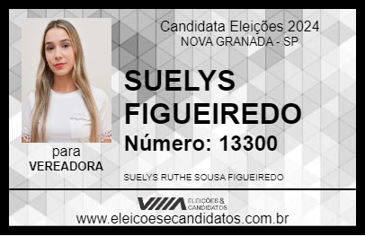 Candidato SUELYS FIGUEIREDO 2024 - NOVA GRANADA - Eleições