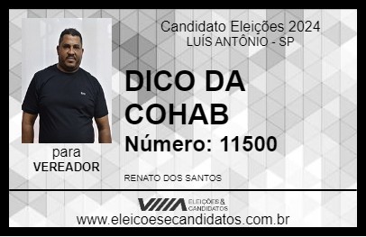 Candidato DICO DA COHAB 2024 - LUÍS ANTÔNIO - Eleições