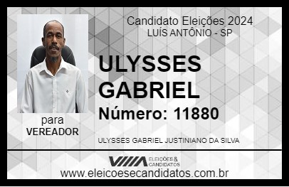 Candidato ULYSSES GABRIEL 2024 - LUÍS ANTÔNIO - Eleições