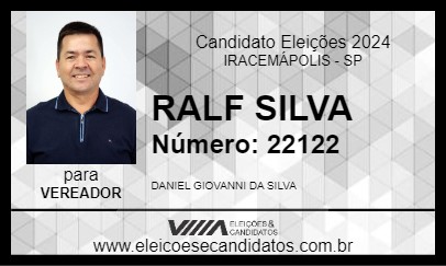 Candidato RALF SILVA 2024 - IRACEMÁPOLIS - Eleições