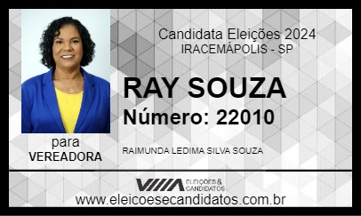 Candidato RAY SOUZA 2024 - IRACEMÁPOLIS - Eleições