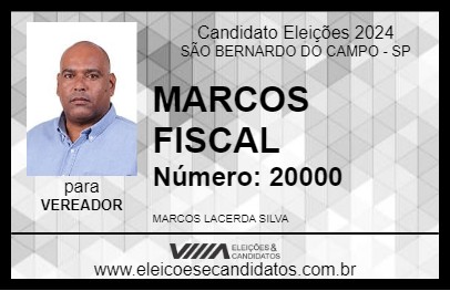 Candidato MARCOS FISCAL 2024 - SÃO BERNARDO DO CAMPO - Eleições