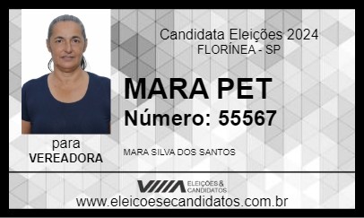 Candidato MARA PET 2024 - FLORÍNEA - Eleições