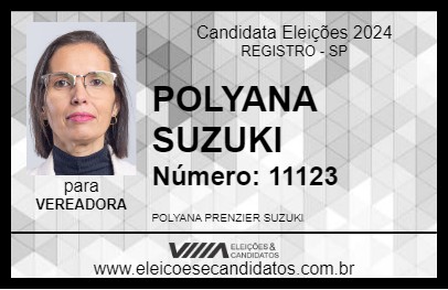 Candidato POLYANA SUZUKI 2024 - REGISTRO - Eleições