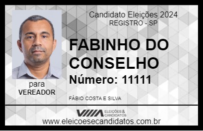 Candidato FABINHO 2024 - REGISTRO - Eleições