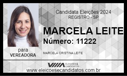 Candidato MARCELA LEITE 2024 - REGISTRO - Eleições