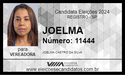 Candidato JOELMA 2024 - REGISTRO - Eleições