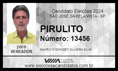 Candidato PIRULITO 2024 - SÃO JOSÉ DA BELA VISTA - Eleições