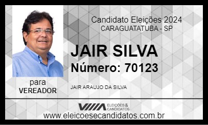 Candidato JAIR SILVA 2024 - CARAGUATATUBA - Eleições